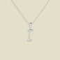 Script Initial Charm Necklace