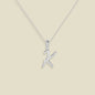 Script Initial Charm Necklace
