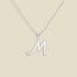 Script Initial Charm Necklace