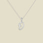 Script Initial Charm Necklace