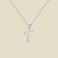 Script Initial Charm Necklace