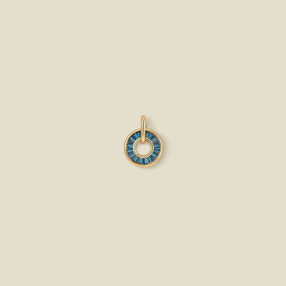 September Baguette Birthstone Charm