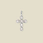 Mother of Pearl Cross Charm