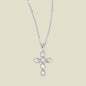 Mother of Pearl Cross Charm Necklace