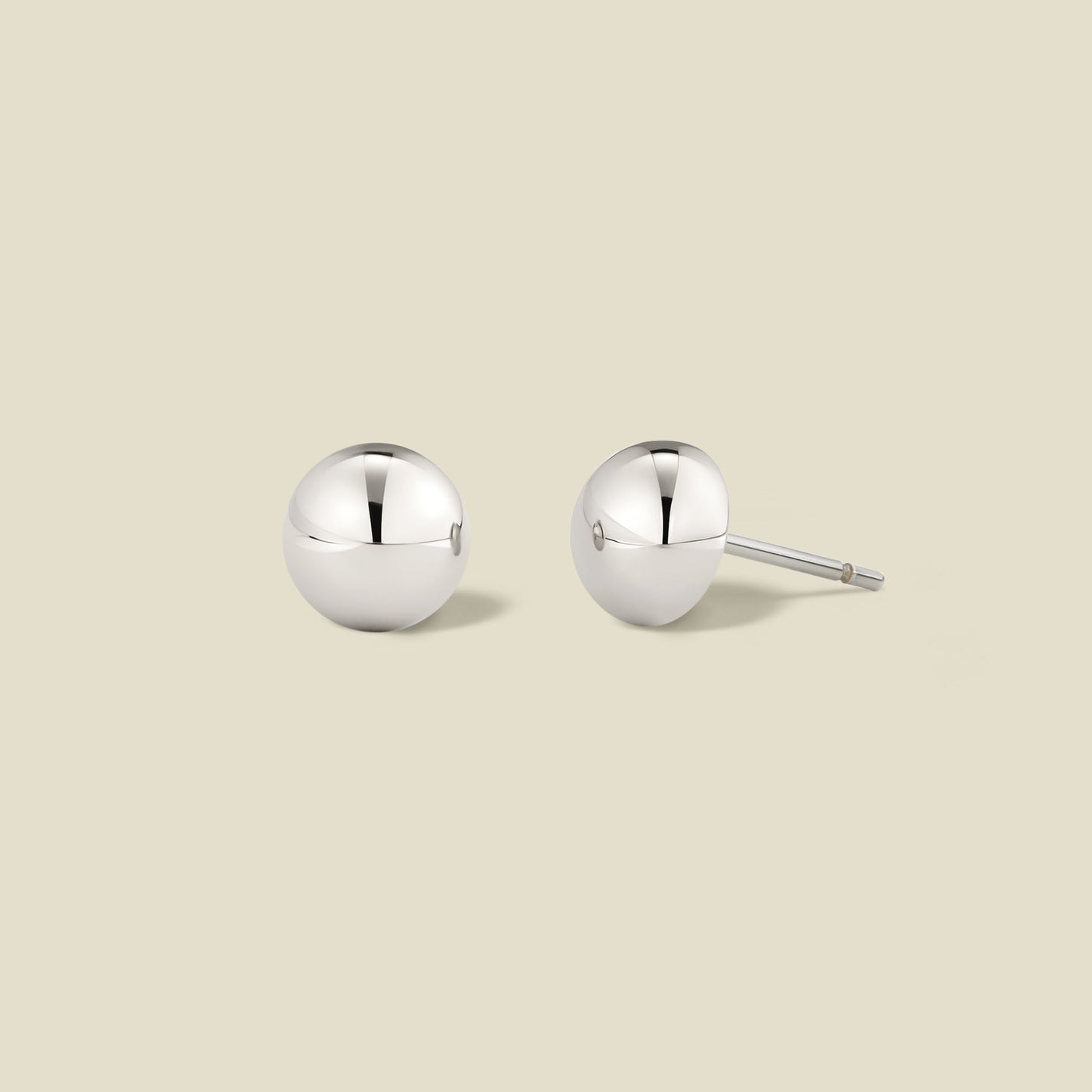 Sol Button Stud Earrings