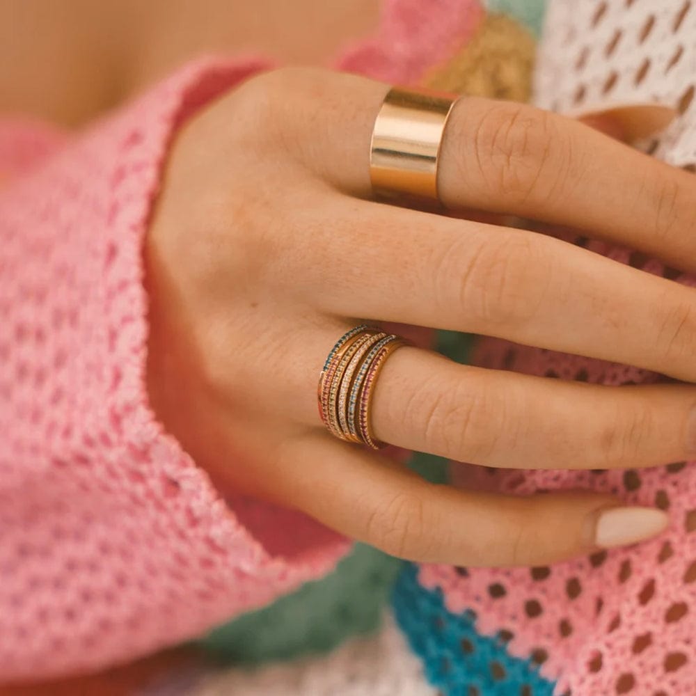 August Birthstone Stacking Ring