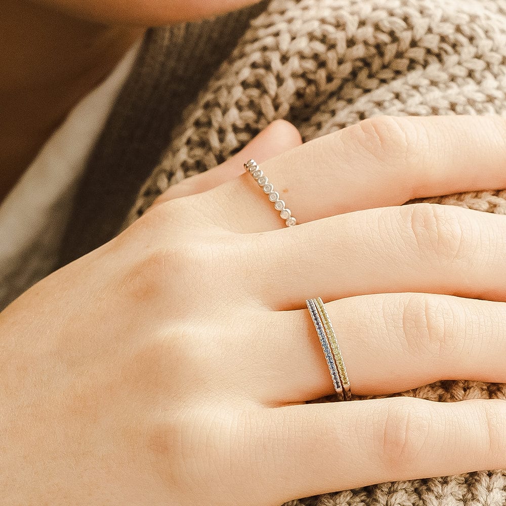 August Birthstone Stacking Ring