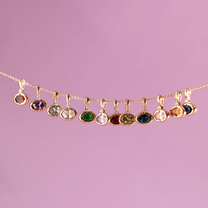 October Oval Birthstone Charm
