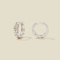 Capricorn Huggie Hoop Earrings Silver Collab