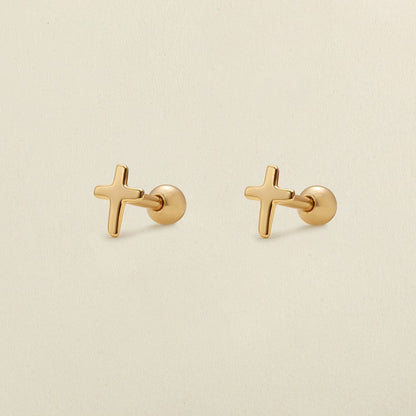 Cross Stud Earrings Earring