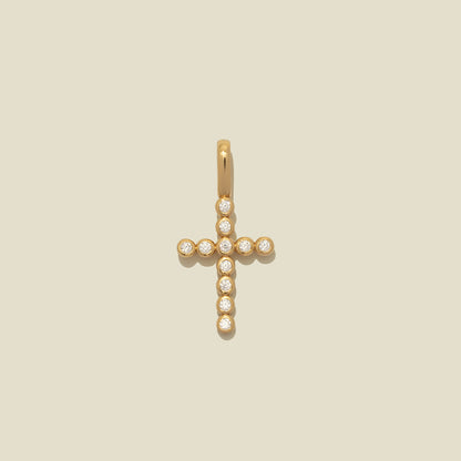 CZ Cross Charm