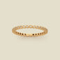 CZ Poppy Eternity Band Ring Gold Vermeil / 5 Ring