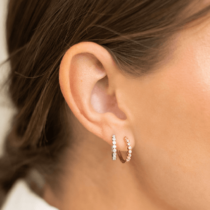 CZ Poppy Hoop Earrings Earring