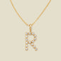 CZ Poppy Initial Necklace