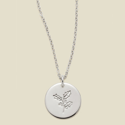 Birth Flower Necklace - 1/2"