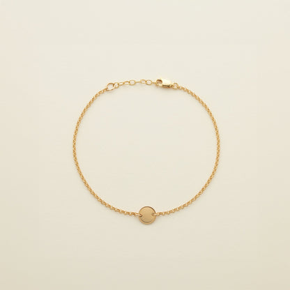 Disc Anklet Gold Filled / 8" Anklet