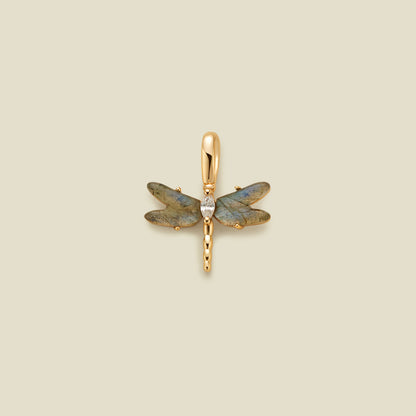 Dragonfly Gemstone Charm Gold Vermeil Add Ons