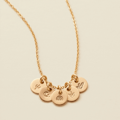 Evie Disc Necklace | The Little's Collection