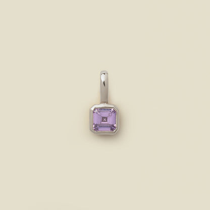 February Birthstone Charm Silver Add Ons