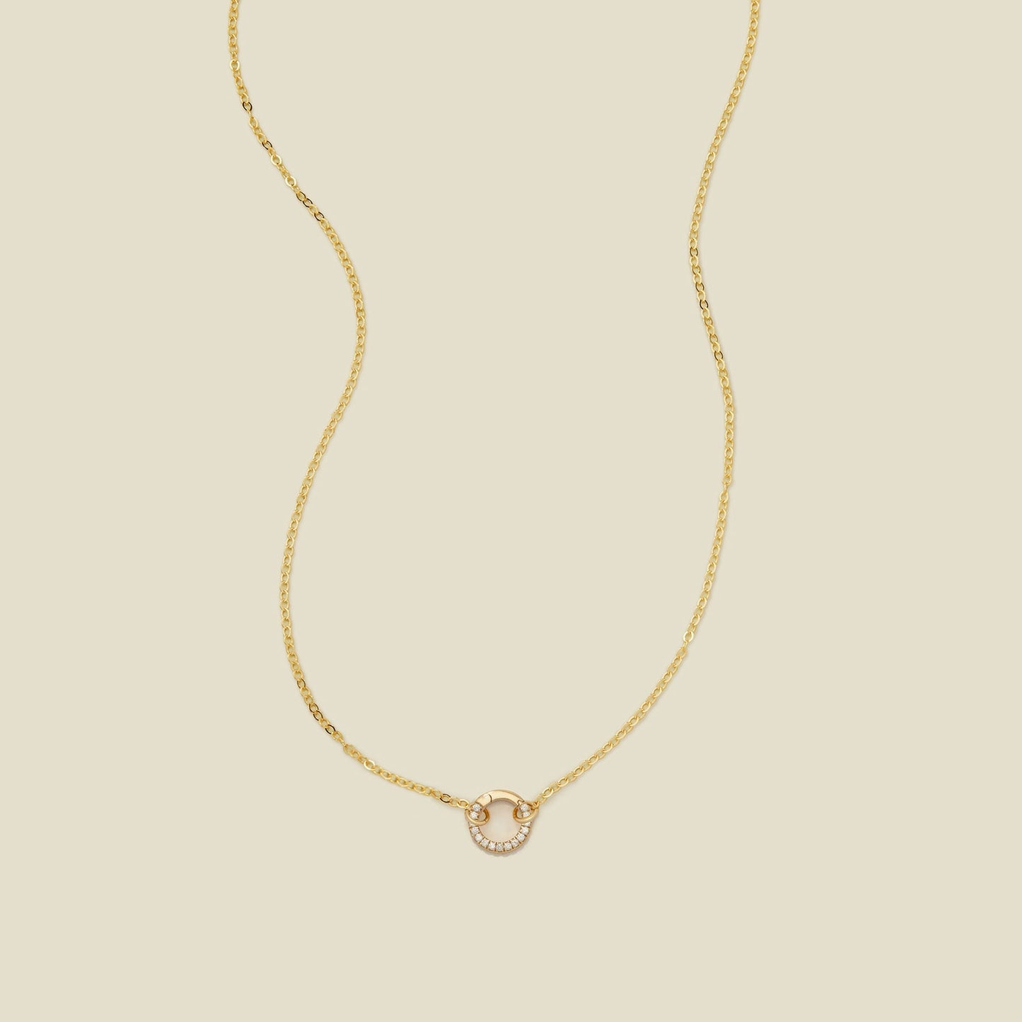 Flat Cable Charm Necklace