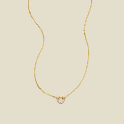 Flat Cable Charm Necklace