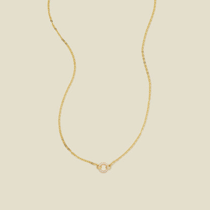 Flat Cable Charm Necklace