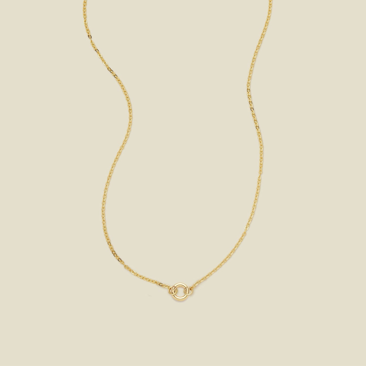 Flat Cable Charm Necklace