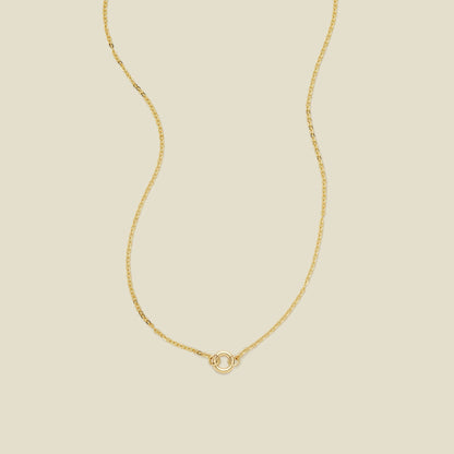Flat Cable Charm Necklace