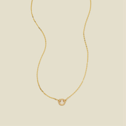 Flat Cable Charm Necklace
