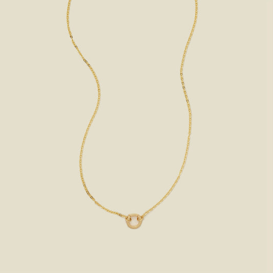 Flat Cable Charm Necklace
