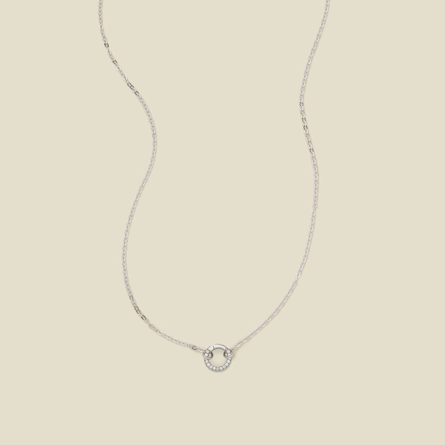 Flat Cable Charm Necklace