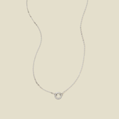 Flat Cable Charm Necklace