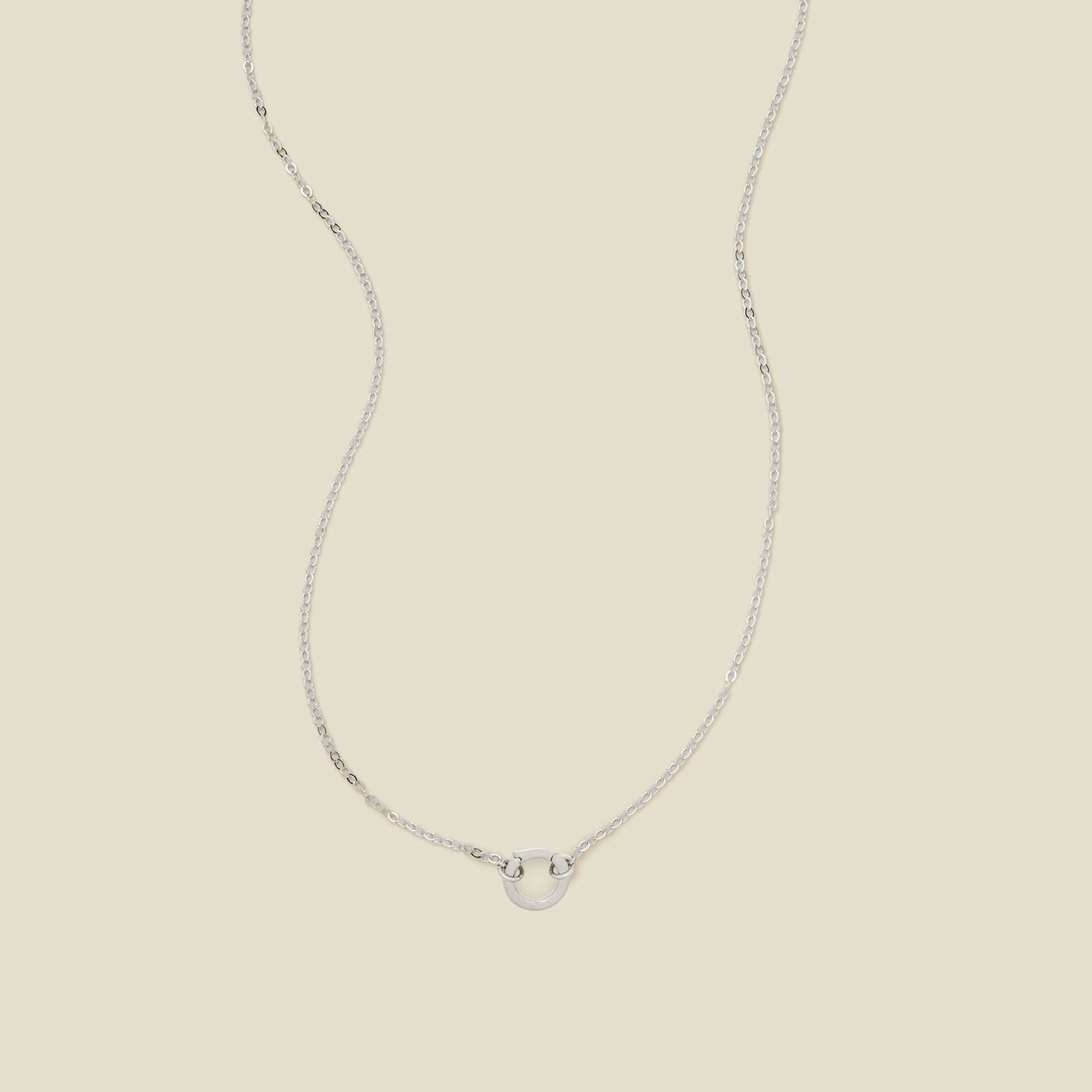 Flat Cable Charm Necklace