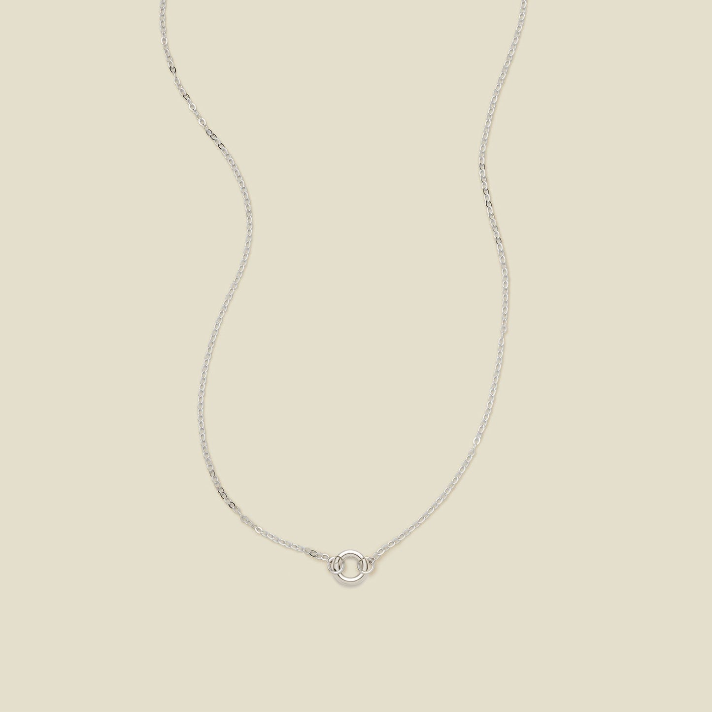 Flat Cable Charm Necklace