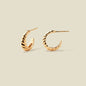 Gloss Croissant Hoop Earrings