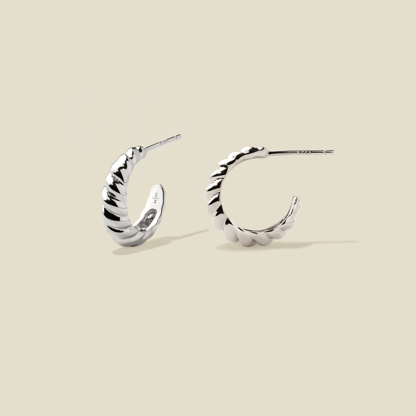 Gloss Croissant Hoop Earrings