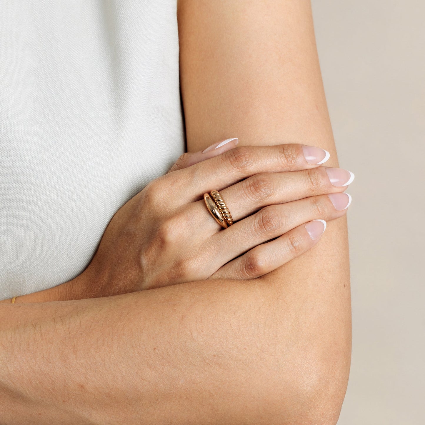 Gloss Croissant Ring