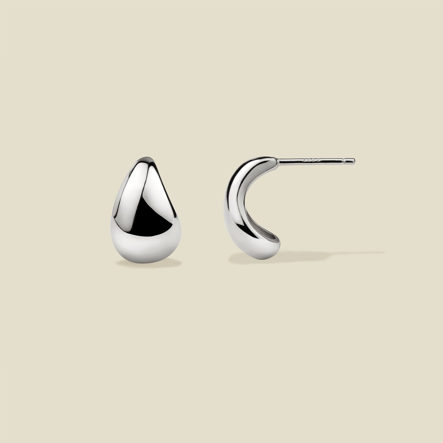 Gloss Drop Stud Earrings