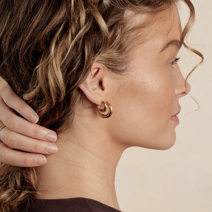 Gloss Hoop Earrings