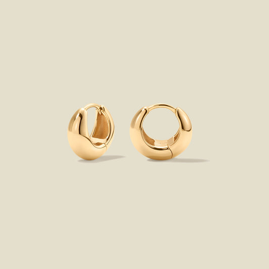 Gloss Huggie Hoop Earrings