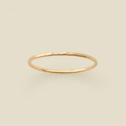 Hammered Stacking Ring Gold Filled / 5 Ring