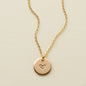 Heart Disc Necklace - 3/8" Necklace