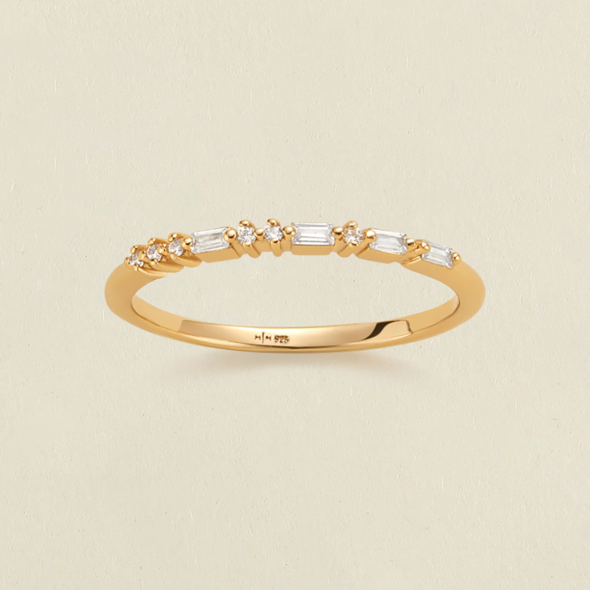 ILY Morse Code Ring Gold Vermeil / 5 Ring