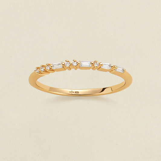 ILY Morse Code Ring Gold Vermeil / 5 Ring