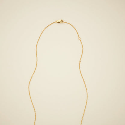 Initial Disc Necklace - 3/8" Necklace