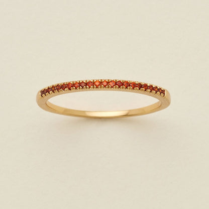 January Birthstone Stacking Ring