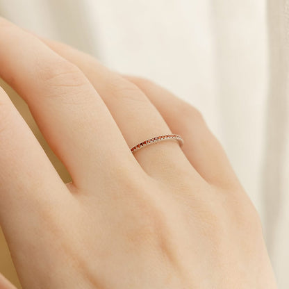 January Birthstone Stacking Ring