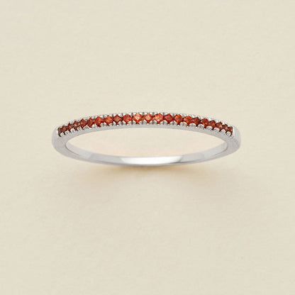 January Birthstone Stacking Ring