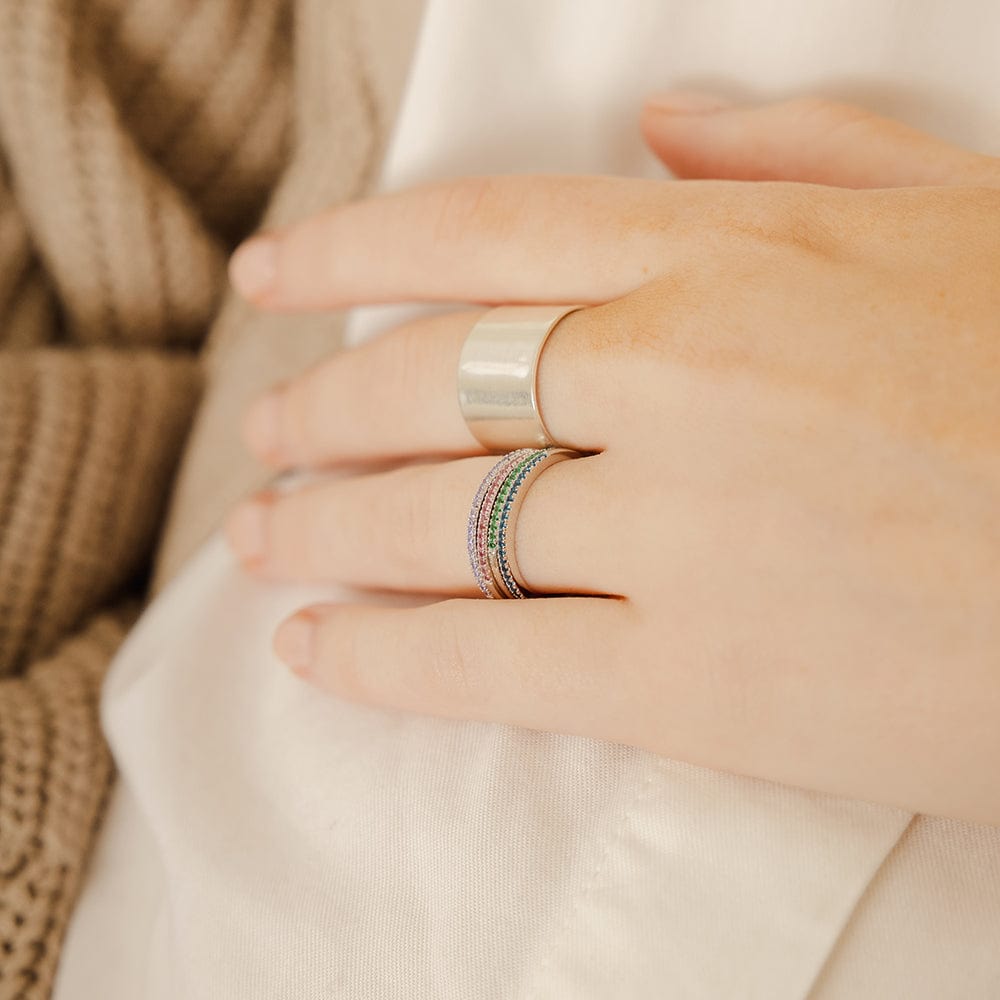 June Birthstone Stacking Ring