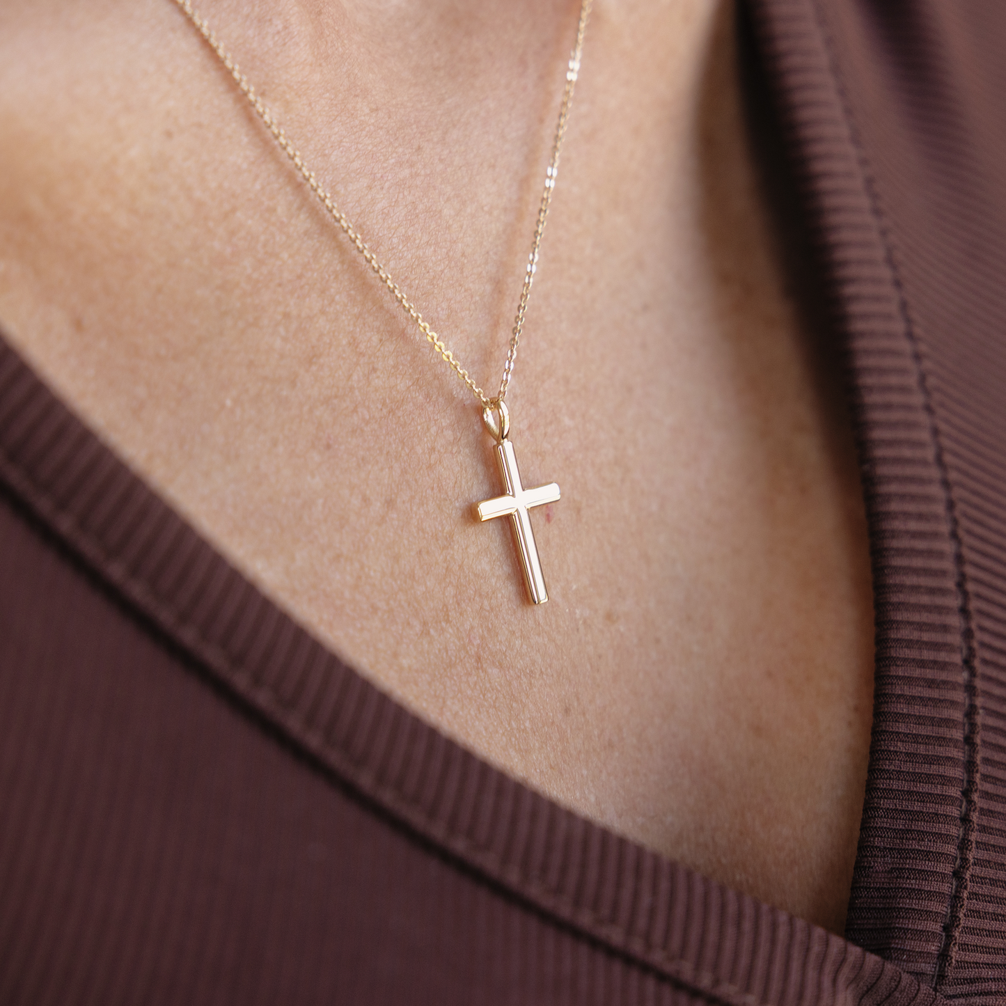 Rounded Cross Charm